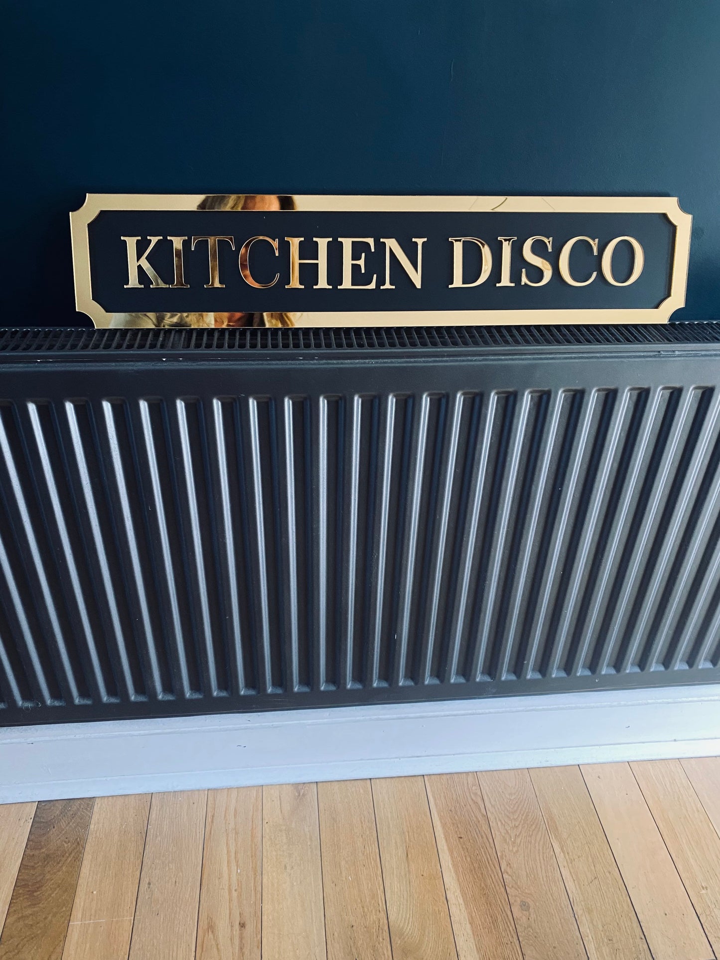 KITCHEN DISCO Street style sign, wall decor.