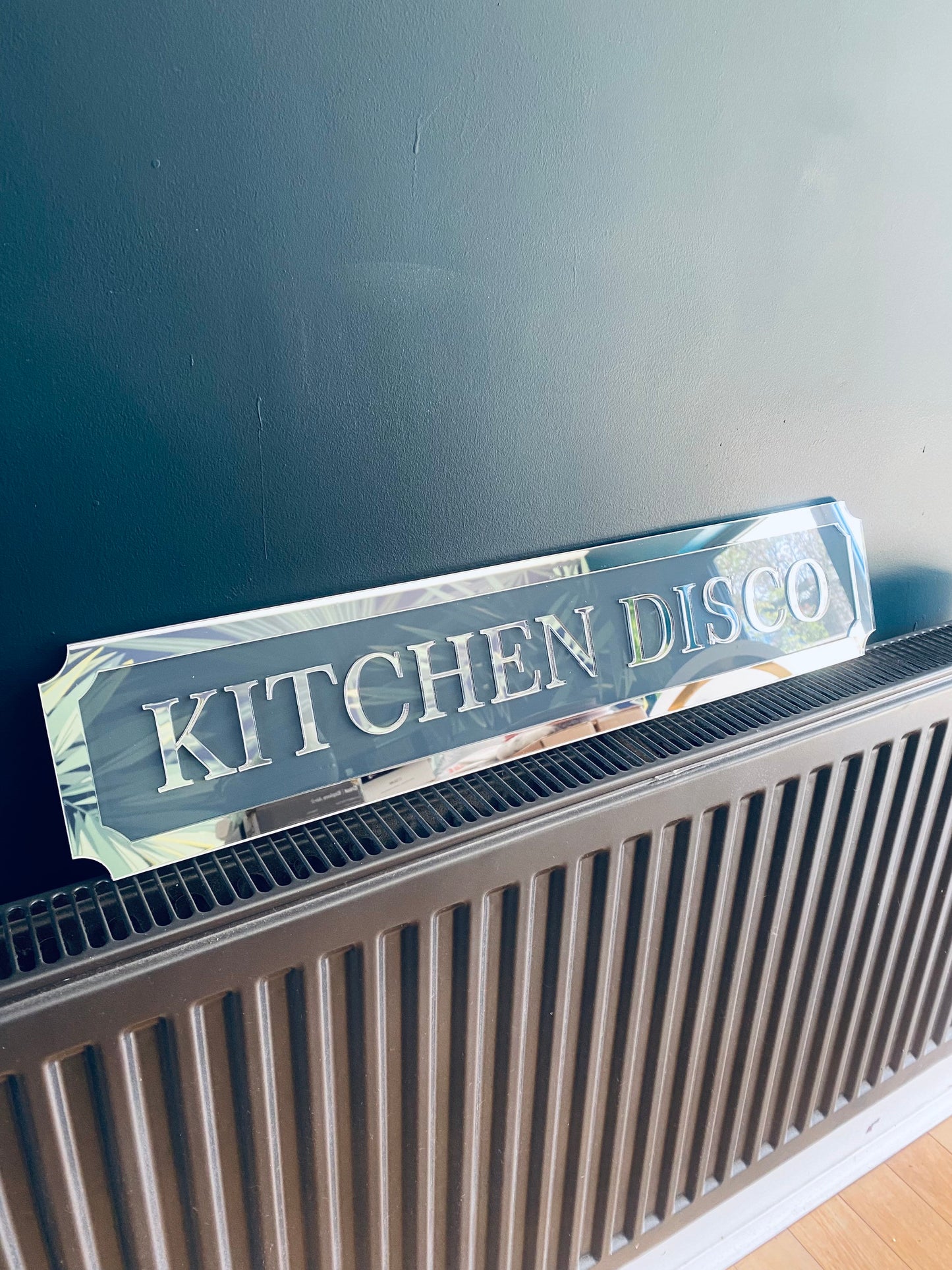 KITCHEN DISCO Street style sign, wall decor.