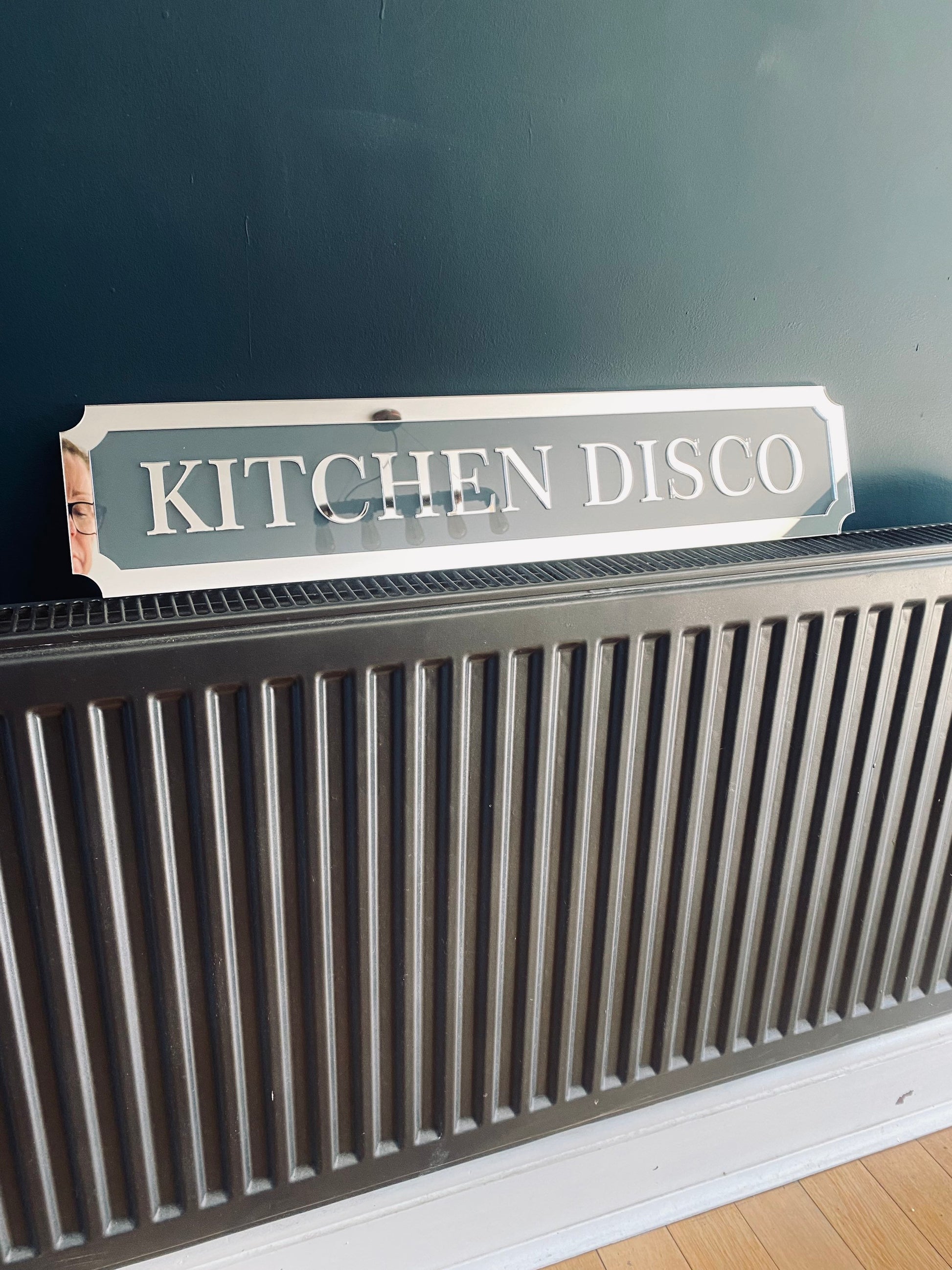 KITCHEN DISCO Street style sign, wall decor.