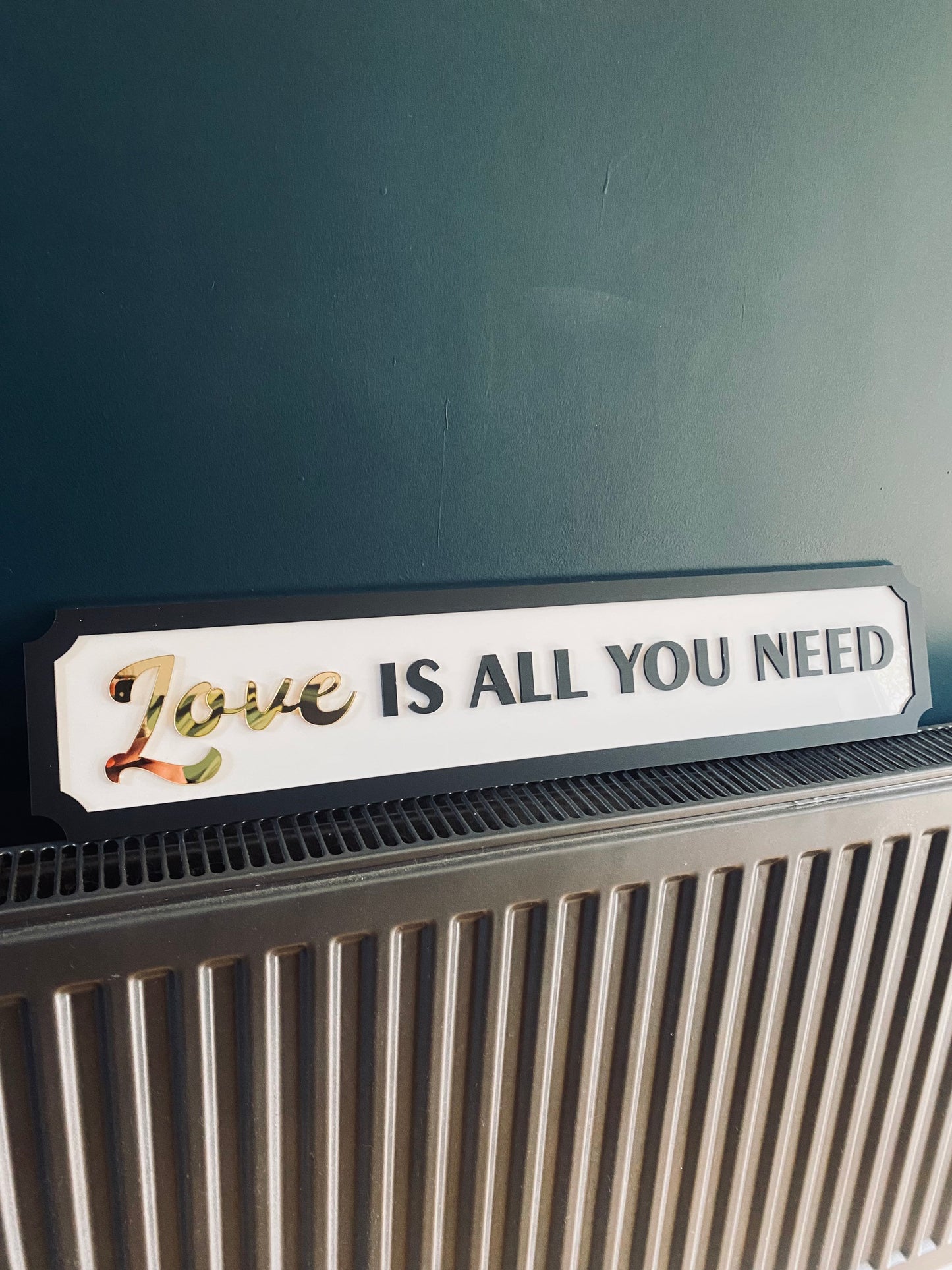 LOVE is all you need - Street style sign, wall decor.