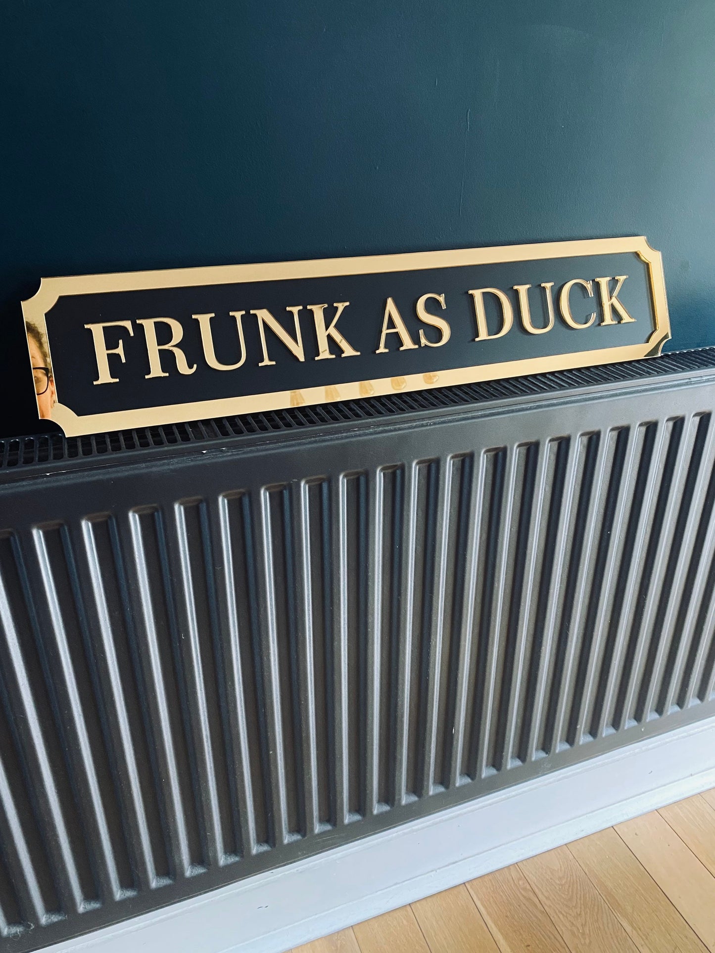 FRUNK AS DUCK - Street style sign, wall decor.