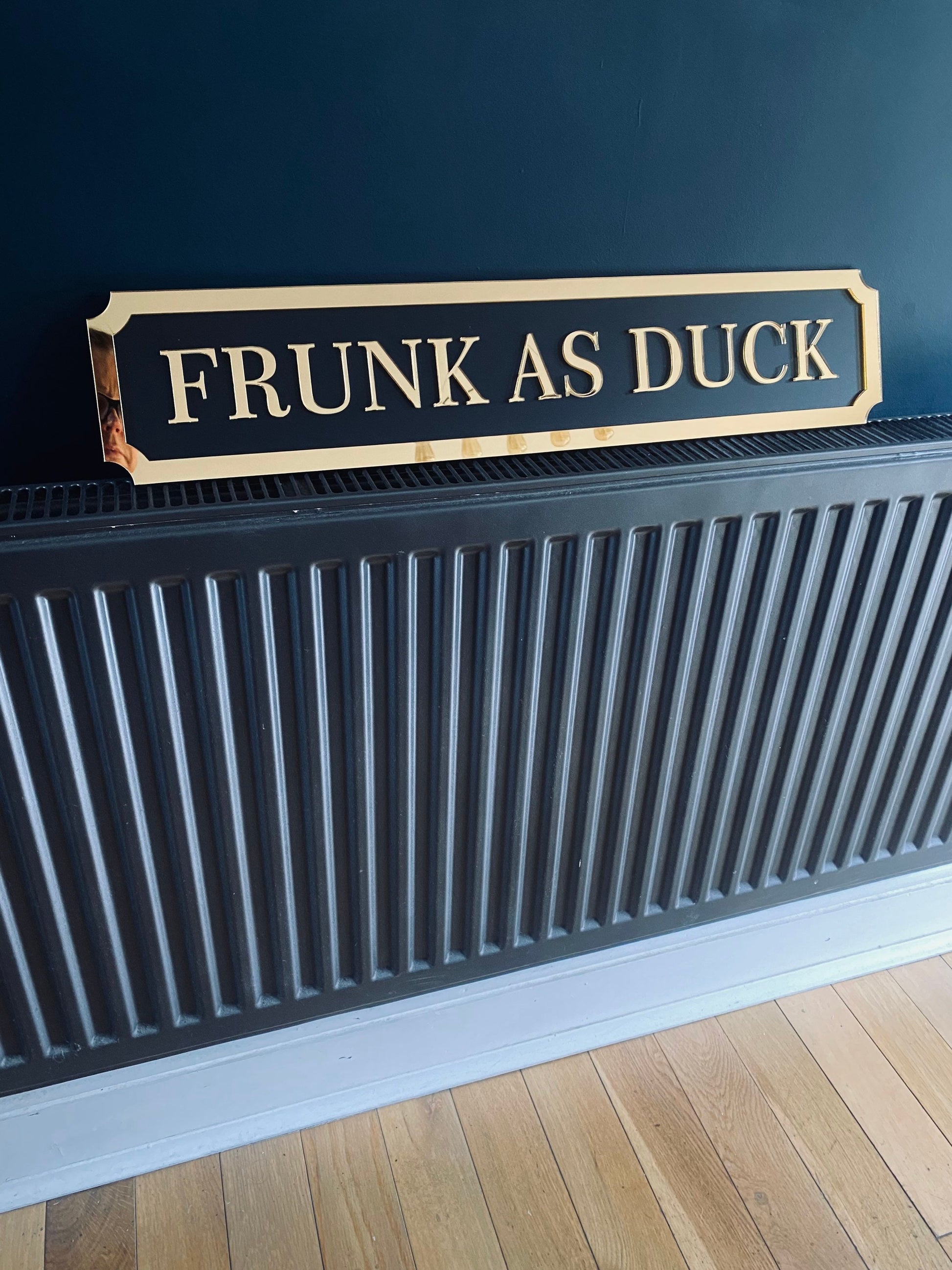 FRUNK AS DUCK - Street style sign, wall decor.