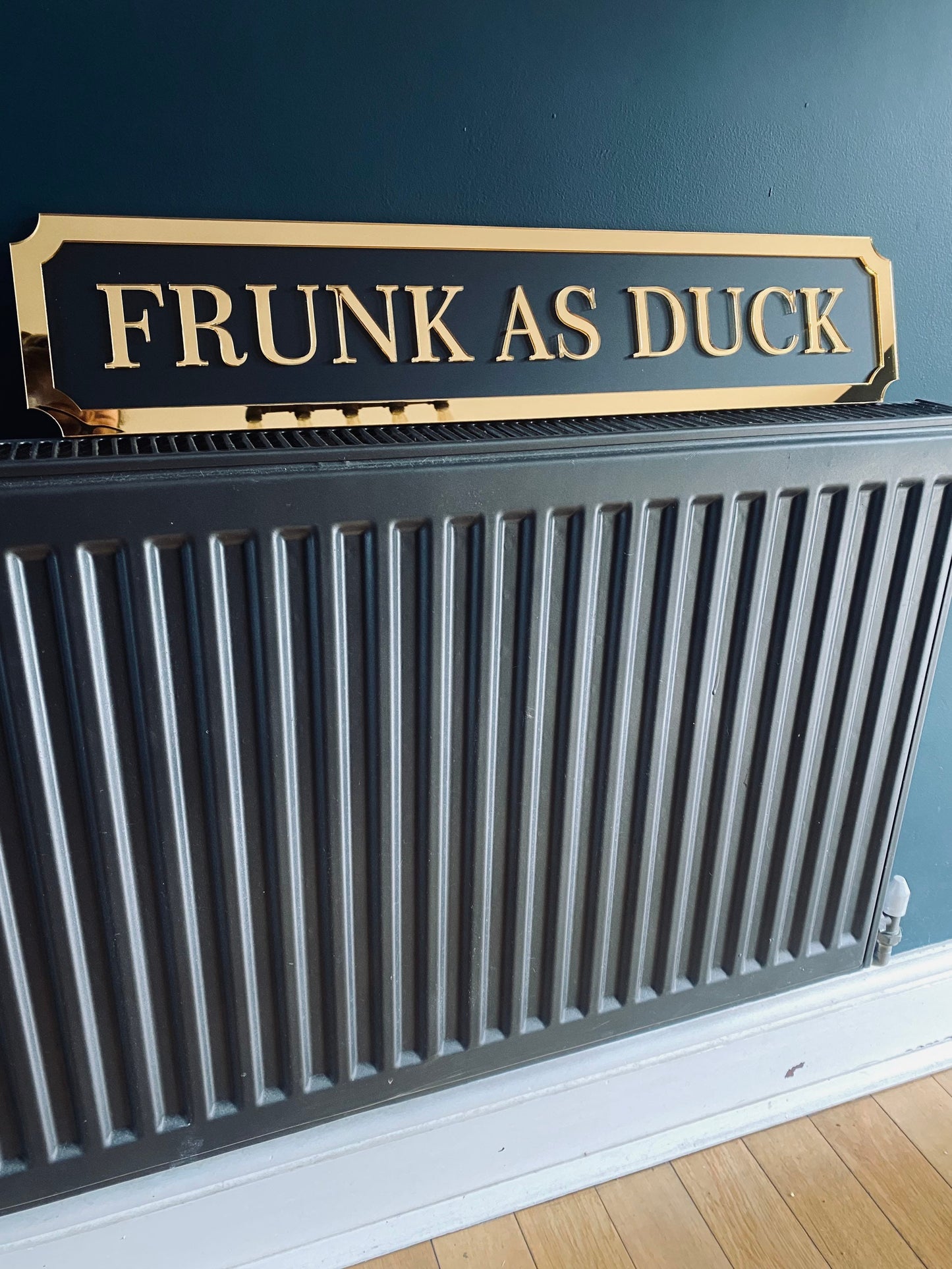 FRUNK AS DUCK - Street style sign, wall decor.